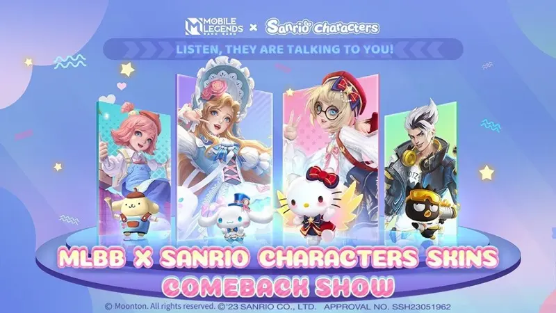 Kolaborasi MLBB x Sanrio Kembali! Review 4 Skin Eksklusif dan Daftar Harga Terlengkap