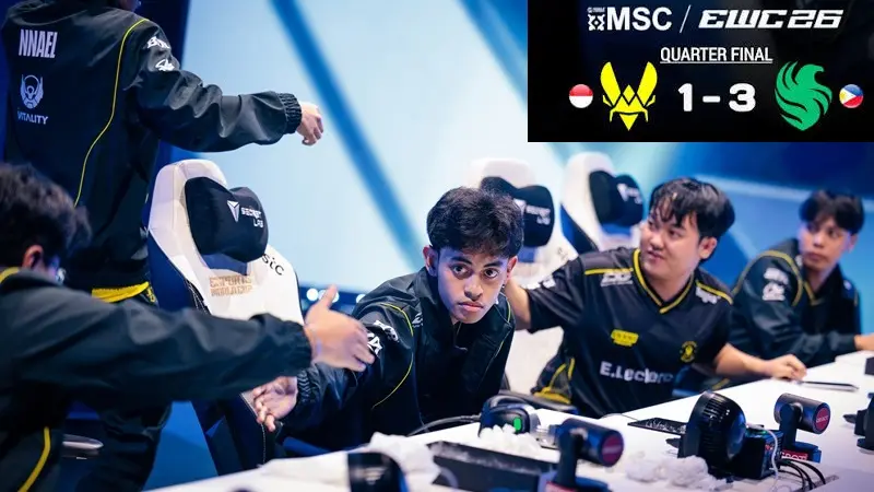 Perjalanan Berakhir, Team Vitality Harus Relakan Tiket Semifinal MSC EWC 2026